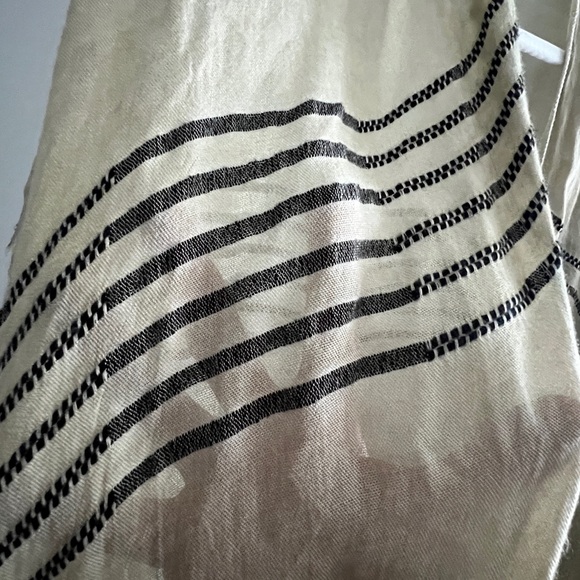 Striped Beige and Black Kimono~One Size Fits All - Picture 3 of 6